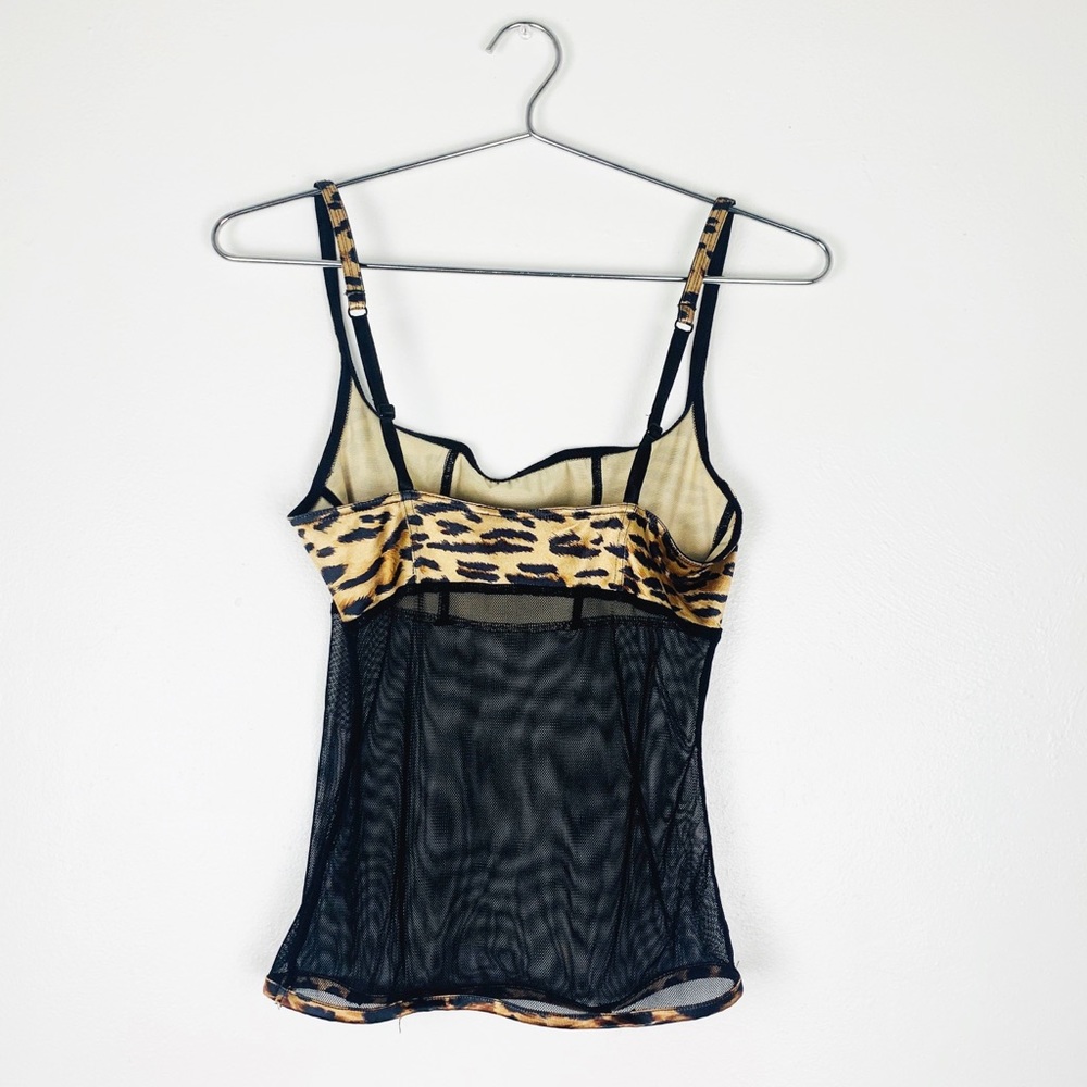 SOLD Vintage 90s VS Sheer Leopard Sexy Tank Top - Picture 5 of 8